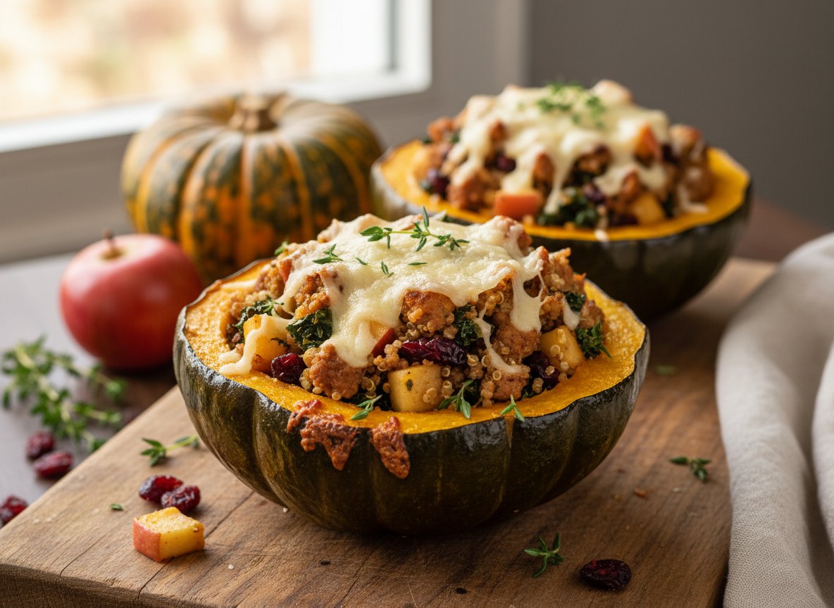 Harvest Stuffed Acorn Squash
